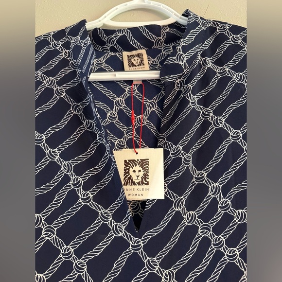 NWT Anne Klein Rope Print Midi Dress - Picture 4 of 10